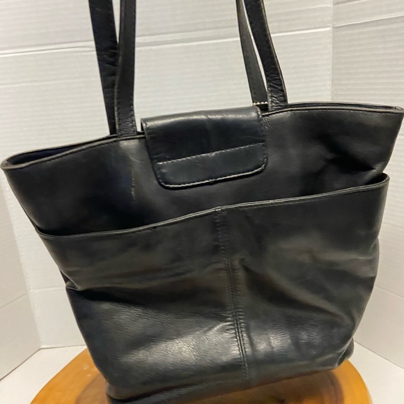 J Jill Leather Tote Bucket  Bag - Picture 3 of 9